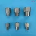 thumbnail image 2 of 304 Stainless Steel Pipe Coupling Pipe Fitting Connector Thread Adapter Female M20/14*1.5 to 1/8 1/4 1/2 Pressure Gauge Adapter, 2 of 4