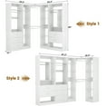 thumbnail image 6 of Homieasy Freestanding Closet System with 3 Sets, 87.2" Closet Organizer System with 5 Drawers & 4 Hanging Rods, Reversible L Shaped Walk-in Closets, White, 6 of 7