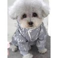 thumbnail image 3 of 1pc Night Reflective Gray Colorful Jacket With Four Legs, Suitable For Dogs And Cats, Suitable For Autumn And Winter, 3 of 5