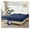 navy blue, variant on Diamond Grid Mattress Protector, Waterproof Bed Cover - Twin XL, Hypoallergenic, Dust Mite Proof - Cooling Protector for Mattress, 8-20 Inch Deep Pockets