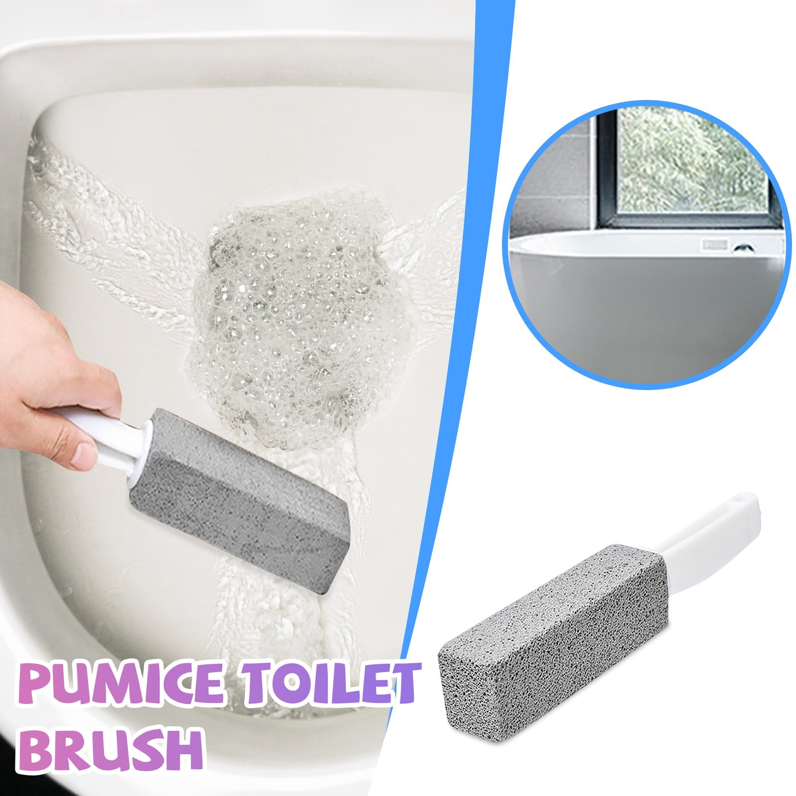 Pumice Toilet Cleaning BrushToilet Bowl Pumice Cleaning Stone With