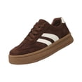 thumbnail image 2 of Women Classic Retro Gum Sole Fashion Sneakers Casual Tennis Skate Shoe Genuine Faux Leather Walking Footwear Anti Slip Trainers, 2 of 6