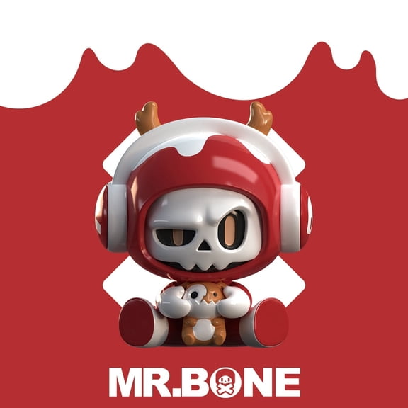 MR.BONE BabyBone Mini Figure Blind Box - Cute Sitting Pose Collectible Figure & Desk Ornament (Random 1pc)
