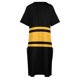 thumbnail image 4 of Black & Yellow Power Stripe Loose Pocket Dress Dresses for wedding party luxury dress prom dresses 2025 Party dresses, 4 of 6