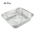 thumbnail image 3 of Bandejas de Aluminio Unique Bargains 8' x 8' 46oz Desechables 48uds moldes para pasteles, 3 of 5