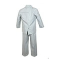thumbnail image 4 of New Boy Baby Toddler Kid Teen Formal Wedding Party Light Gray Tuxedo Suit S-20, 4 of 8