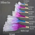 thumbnail image 4 of Belly Dance Fan Veil Real Silk Two Layers Short Fan Dream Color Light Weight Gradient For Folk Dance, 4 of 4