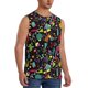 thumbnail image 2 of Fotbe Colorful Geometric Figures Men's Camiseta sin Mangas Estampada para Hombres, Playera Casual para Gimnasio, Entrenamiento, Playa-3X-Large, 2 of 7