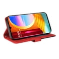 thumbnail image 2 of Compatible LG Velvet2 Case, Leather Wallet Case Stand View Magnetic Clasp Book Flip Folio Phone Cover - Red, 2 of 5