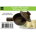 thumbnail image 3 of Kole - Ceramic Microwave Chimney Cooker with Safe Steam Domed Lid & Hollow Handle - 7" L x 4.5" W, 3 of 7