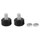 thumbnail image 2 of 2 piezas de freno de patines de doble fila, freno universal 85a, cabezal de freno ajustable de goma, repuesto de rodillo de patinaje para exteriores, 2 of 5