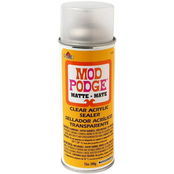 Sellador acrílico transparente Mod Podge 1469 mate 350 ml (12 oz) paquete de 2