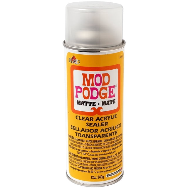 Sellador acrílico transparente Mod Podge 1469 mate 350 ml (12 oz) paquete de 2