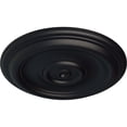 thumbnail image 3 of Ekena Millwork 12"OD x 1"P Traditional Ceiling Medallion (Fits Canopies up to 2 3/4"), Hand-Painted Steel Gray, 3 of 6