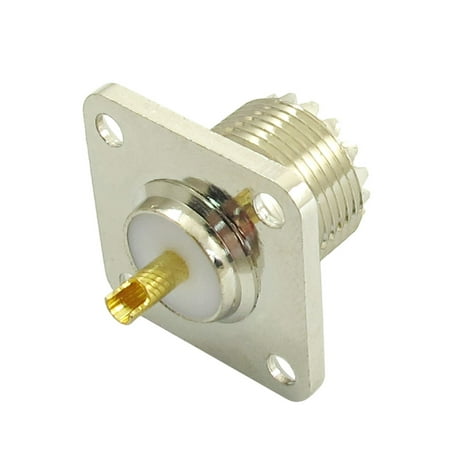 Chassis Connector - Unique Bargains SO-239 UHF Female Four Holes Chassis Mount RF Coax Connector for Radio Antenna