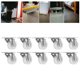 thumbnail image 4 of Ruedas para muebles Ruedas giratorias Rotación de 360 ​​grados con rodamientos de bolas suaves y precisos Material de PP blanco para gabinetes Estanterías ANGGREK Otros, 4 of 8