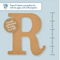 thumbnail image 4 of Plaid Unfinished Wood MDF 5" Letter for DIY Arts and Crafts, R, 4 of 7