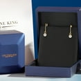 thumbnail image 5 of Gem Stone King 14K Yellow Gold White Moissanite Earrings for Women | 0.46 Cttw | Gemstone Birthstone | Round 4MM, 5 of 7