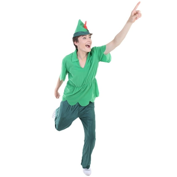HPO Adult Men's Peter Costume, Green Color Costume (Medium)