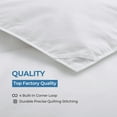 thumbnail image 3 of Puredown Lightweight Breathable Cooling White Down Comforter, Mesh Design Oversized Blanket, Twin, White, 3 of 6