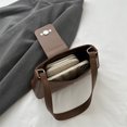 thumbnail image 3 of 9252 Bolso Mujer Trendy2k Star Hot Girl Textura PU Con Un Hombro Y Media Marrón, 3 of 9