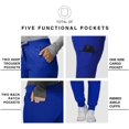 thumbnail image 4 of Kitmaz Scrub Pants for Women - Mid Rise 4-Way Stretch Anti-Wrinkle Slim Fit Jogger Pants, Drawstring & 5 Pockets, 4 of 6