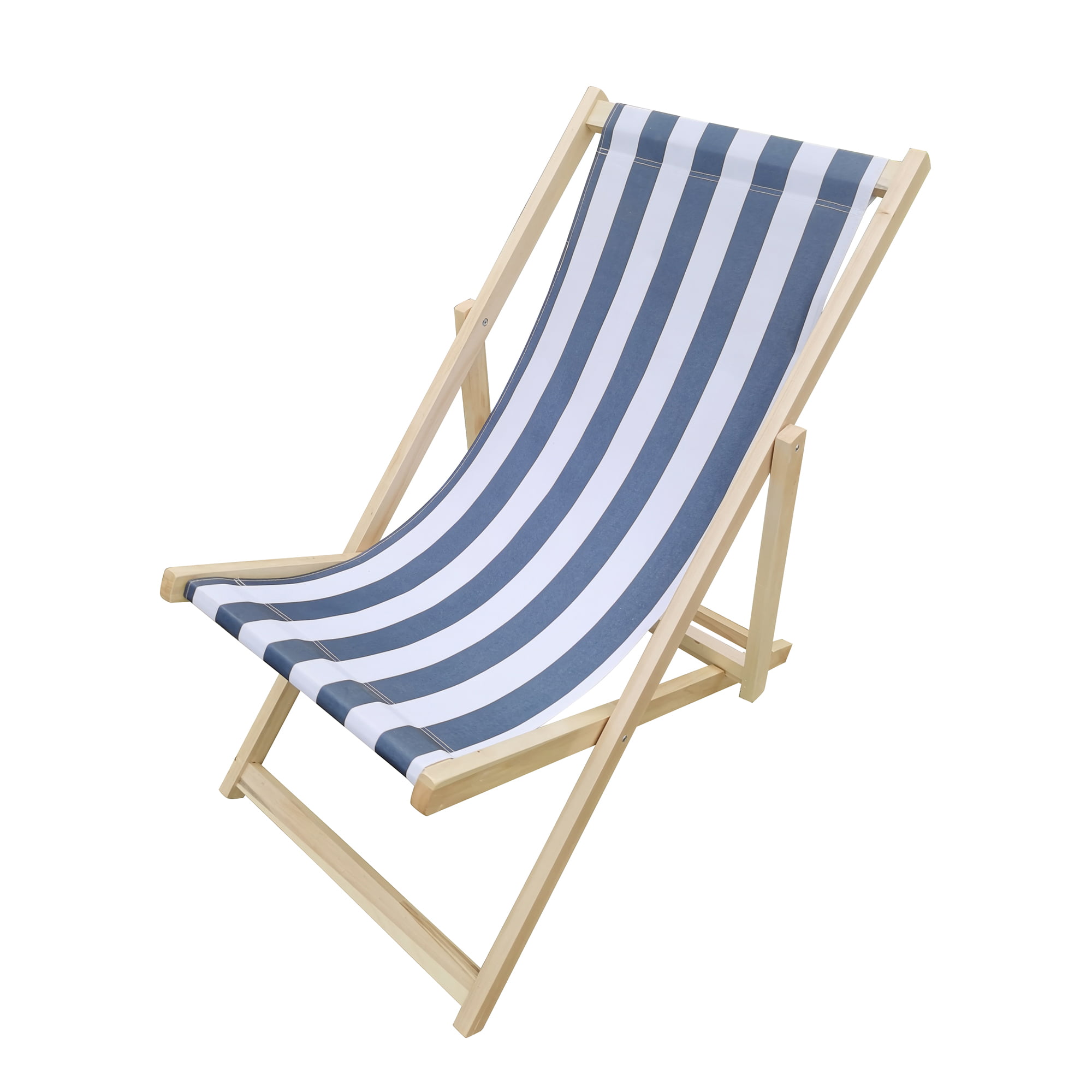 Clearance!wood sling chair Beach Chair Folding Wood Patio Lounge Chair 