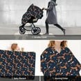 thumbnail image 6 of Car Seat Cover Baby - Fox with Flower Pattern Breathable Infant Car Seat Cover for Baby Carseat, Lightweight Comfort Baby Essentials Must Haves Newborn Stuff for Girl Boy, 6 of 7