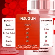 Insuglin Advanced Formula Blood Support for Health and Wellness 60 Capsules