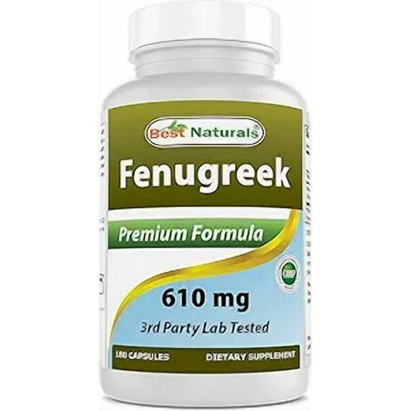 Best Naturals Fenugreek Seed 610 mg 180 Capsules