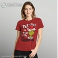 thumbnail image 2 of Women's Dr. Seuss Christmas Grinch You're a Mean One Portrait  Graphic T-Shirt, 2 of 9