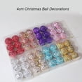thumbnail image 2 of 6 piezas de adornos de bolas de Navidad en miniatura, dorados, plateados, rosas y morados, para decoración de árbol de Navidad 2025, colgante para fiesta de Navidad, 2 of 5
