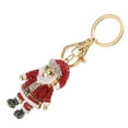 thumbnail image 4 of Rdeghly Rhinestones Christmas Santa Claus Pendant Keyring Key Chain Bags Decor Xmas Gift, 4 of 8