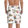 thumbnail image 3 of Gaeub Excavator Printed Men's Short Pajama Pants, Lightweight Lounge & Sleep Bottoms Keep You Cool - 3X-Large, 3 of 9