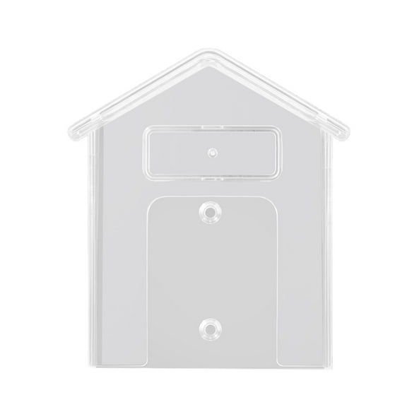 Doorbell Rain Cover Protective Box Door Bells Rings Case Clear House Shape Doorbell Rain Cover
