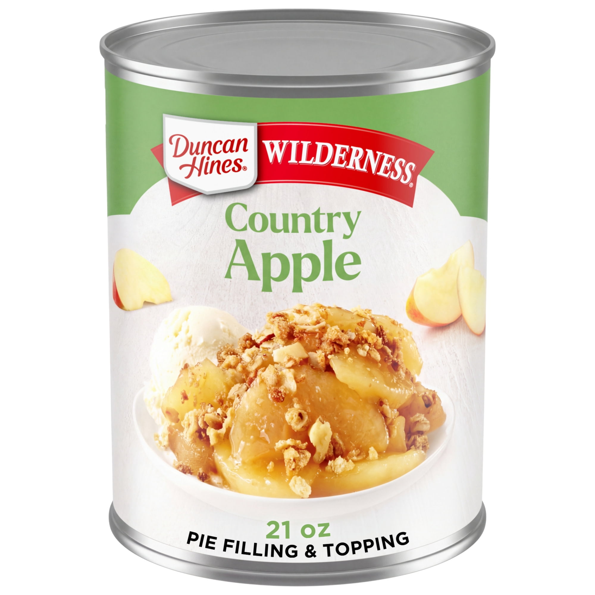 Duncan Hines Wilderness, Country Apple Pie Filling and Topping, Ready to Use, 21 oz.