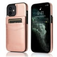 thumbnail image 3 of Entronix Wallet Case for iPhone 12/12 Pro, PU Leather [6 Slots] Card Holder Flip Stand, Pink, 3 of 9