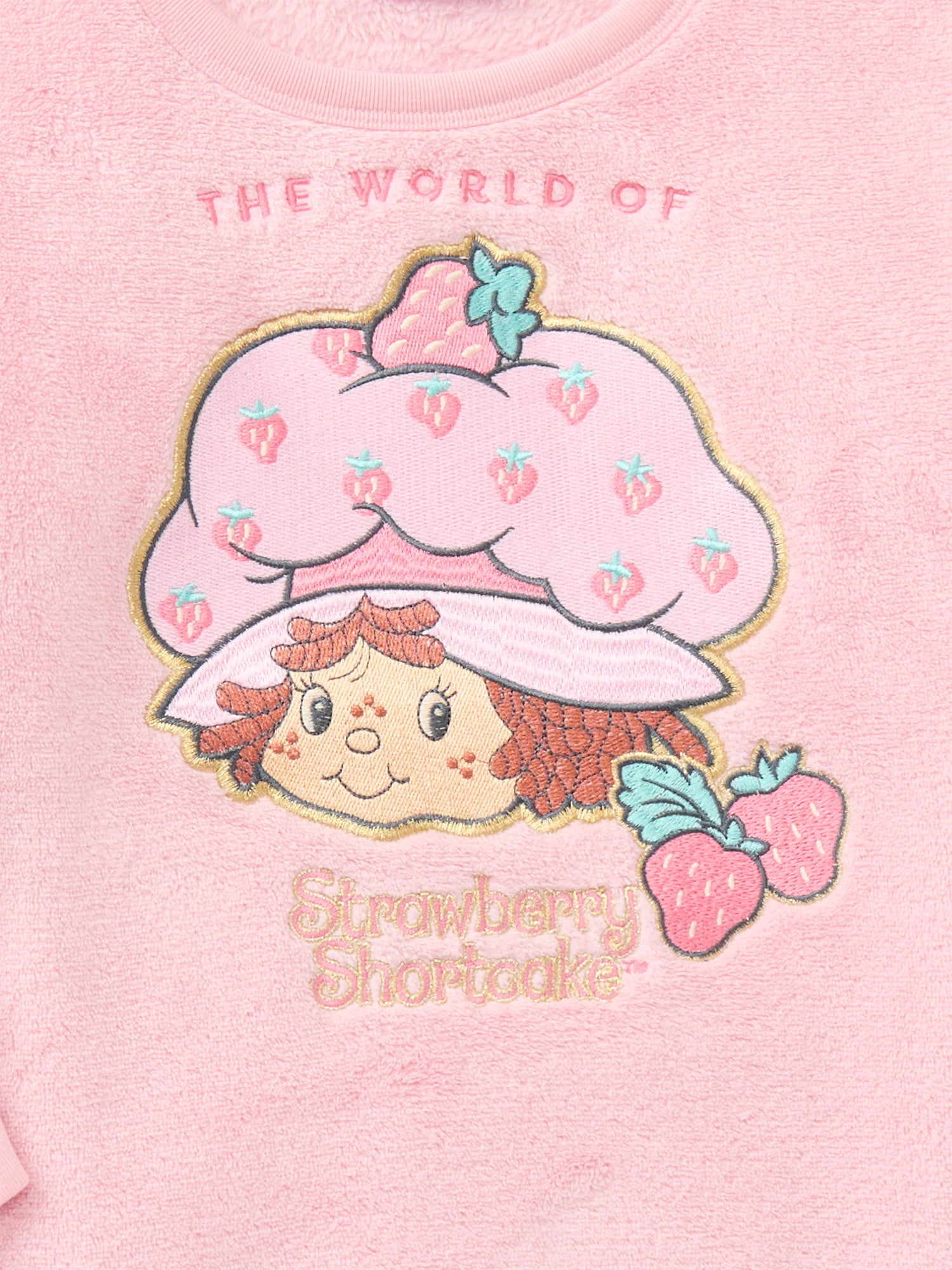 Strawberry Shortcake Girls Graphic Plush Sweatshirt, Sizes 4-16