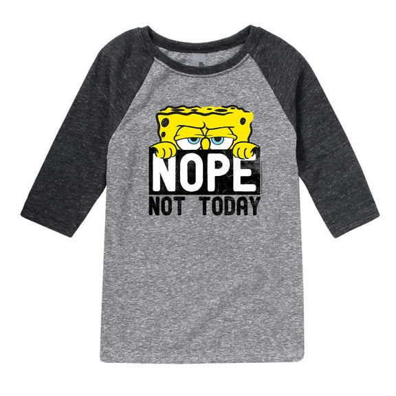SpongeBob SquarePants - Not Today - Toddler And Youth Raglan