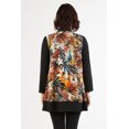 thumbnail image 2 of Women's Leaf Print Lightweight Open Front Cardigan, 2 of 3