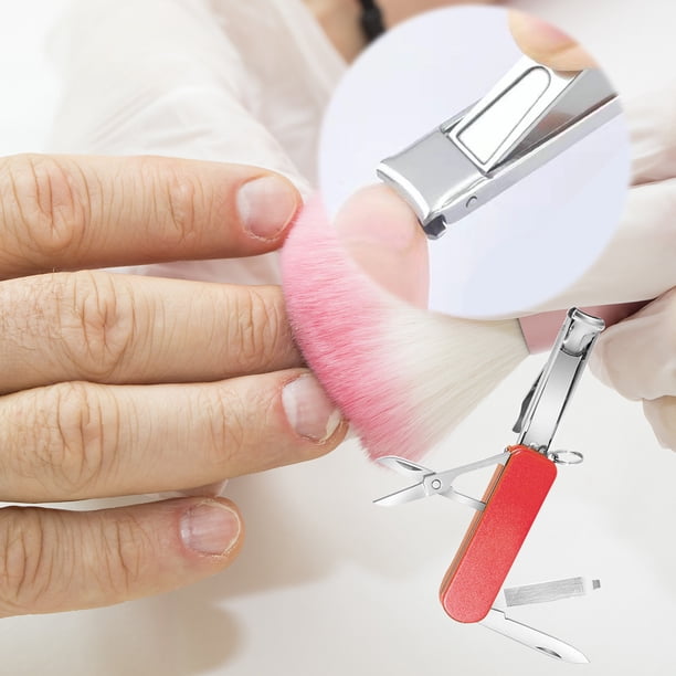 Xihbxyly Palets de liquidación en venta Cortaúñas multifuncional Cortaúñas acero inoxidable Cortaúñas llavero Herramienta compacta portátil para salir y estar en casa