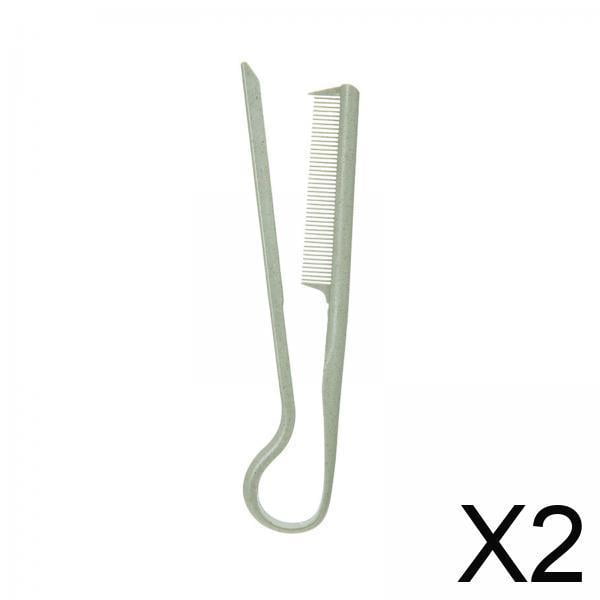 Peine alisador de cabello,Peine alisador de cabello Peine de hierro plano para cabello,Peine alisador con agarre firme para cabello con nudos,Peine de peinado en forma de V Peine para cabello