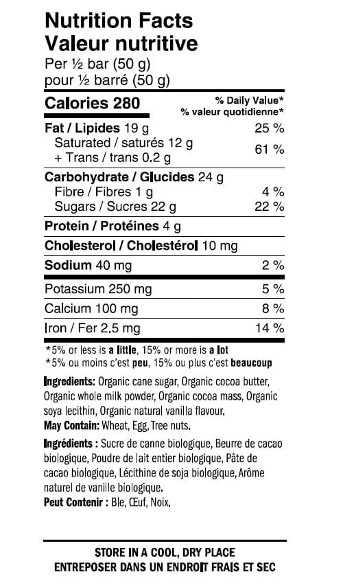 Waterbridge Organic Single Origin Cocoa Milk Chocolate