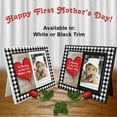 thumbnail image 7 of for First Time Mom | 1st Mothers Day Frame to Mommy on Our First Mother's Day Picture Frame | Holds 3.5” x 5” Photo | Boy or Girl Nursery Decor | Black & White Buffalo Plaid, 7 of 7