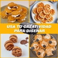 thumbnail image 2 of NOVAKA Mini Gofrera de 8 Orificios con Doble cara Antiadherente, Mini M&aacute;quina para Waffles, Compacta y F&aacute;cil de Usar, 850W de Potencia, para Hacer Waffles, Almuerzo o Aperitivos, 2 of 7