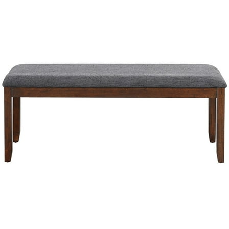 Yardi Yard Upholstered Entryway Bench Footstool with Wood Legs, End of Bed Bench for Bedroom, Entryway Bench for Living Room, Hallway