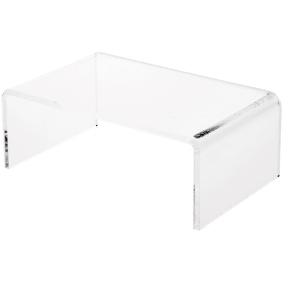 Plymor Clear Acrylic Rectangular Display Riser, 3" H x 8" W x 5" D (1/4" thick)