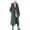Pine, variant on Plus Size Long Hooded Dtm Faux Down Parka Coat
