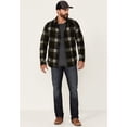 thumbnail image 2 of Flag Men's And Anthem Berks Plaid Textured Knit Long Sleeve Button-Down Western Olive X-Large, 2 of 4