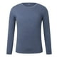 thumbnail image 5 of Camiseta de manga larga de color liso para hombre: cuello redondo holgado, para todas las estaciones, material de poliéster, tallas S-XXXL., 5 of 5